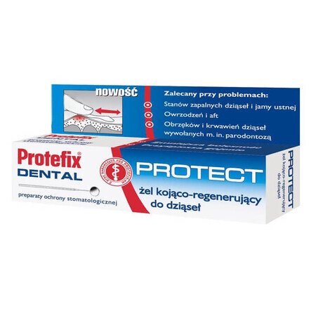 Protefix Dental Protect, soothing and regenerating gel for gums, 10 ml