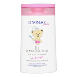 Linomag Emolients, gel lavacabezas y corporal para bebés y niños desde el primer día, 200 ml