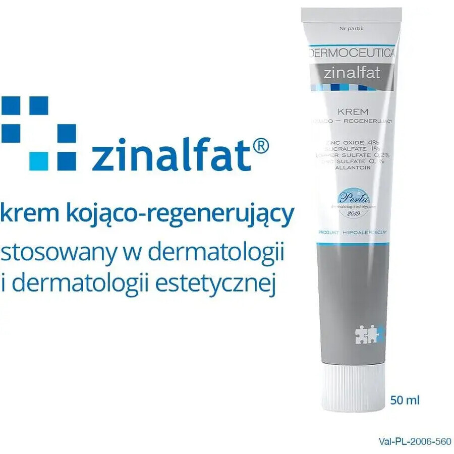 Dermoceutica Zinalfat, crema calmante y regeneradora, 50 ml