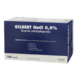 Gilbert NaCl 0,9%, solución salina, 5 ml x 100 ampollas