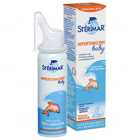 Sterimar Baby, spray hipertónico con cobre, para niños a partir de 3 meses, 50ml