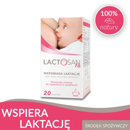 Lactosan Fix, amestec de ceaiuri de plante pentru infuzat, 1,5 g x 20 plicuri