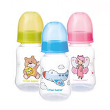 Canpol Babies, molded bottle, with teat size 1-free, 3-6 months, 125 ml