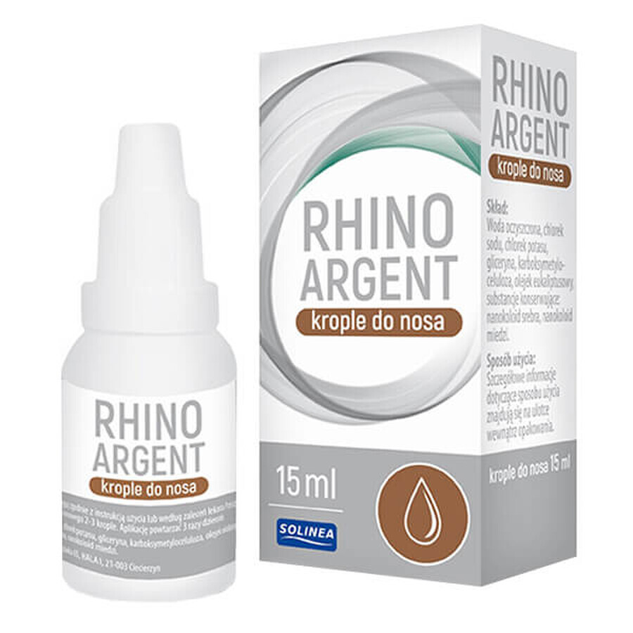 Rhinoargent, gotas nasales, 15 ml