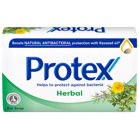 Protex Herbal, jabón en pastilla, antibacteriano, 90 g