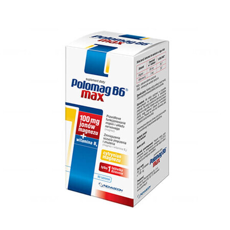 Polomag B6 Max, 90 comprimidos