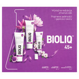 Bioliq 45+ set, crema de día reafirmante y alisante, 50 ml + crema de noche, 50 ml + contorno de ojos, 15 ml