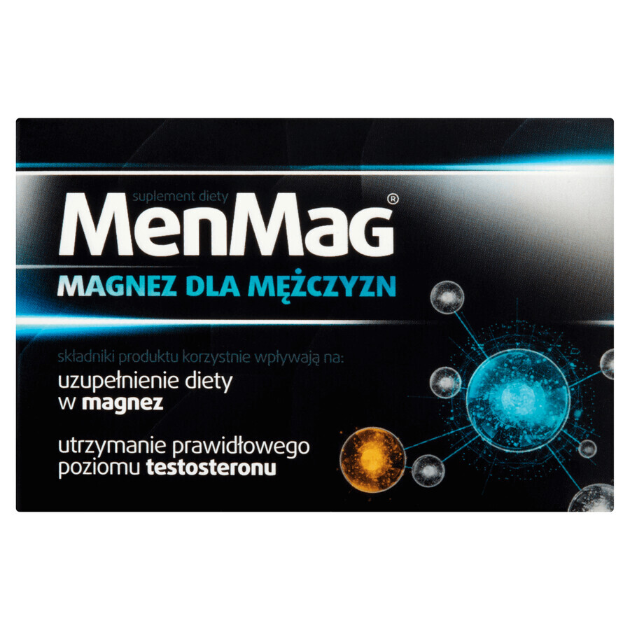 MenMag, magnesio para hombres, 30 comprimidos