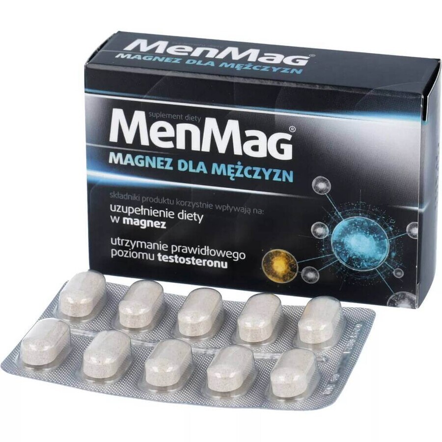 MenMag, magnesio para hombres, 30 comprimidos