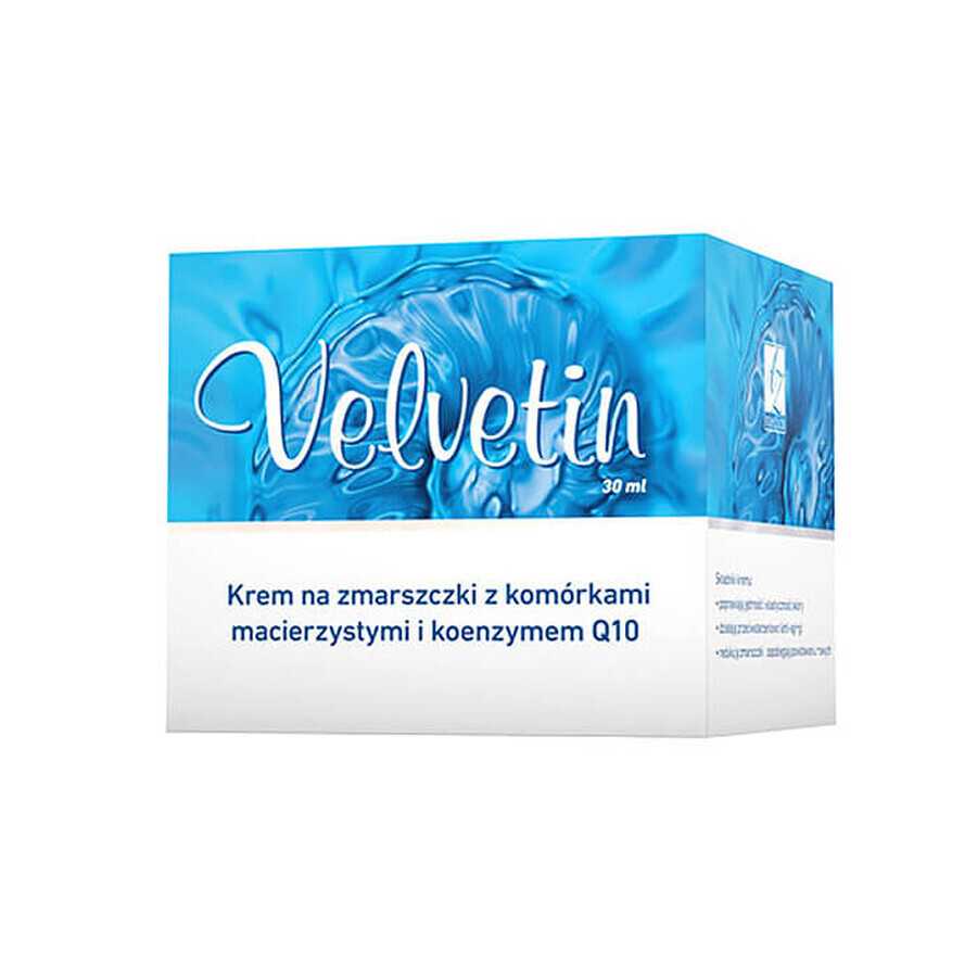 Velvetin, crema antiarrugas con células madre y coenzima Q10, 50 ml