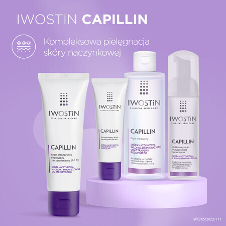 Iwostin Capillin, Intensive Redness Reduction Cream, SPF 20, 40 ml