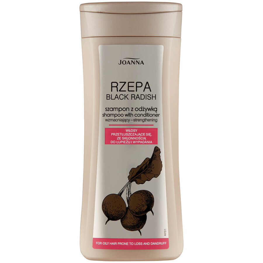 Joanna Rzepa, versterkende shampoo met conditioner voor vet haar, 200 ml