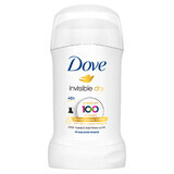 Dove Invisible Dry, antitranspirante en barra, 40 ml