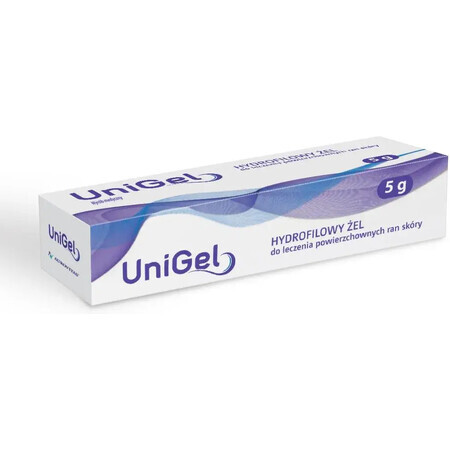 UniGel, hydrophilic gel for the treatment of superficial skin wounds, 5 g