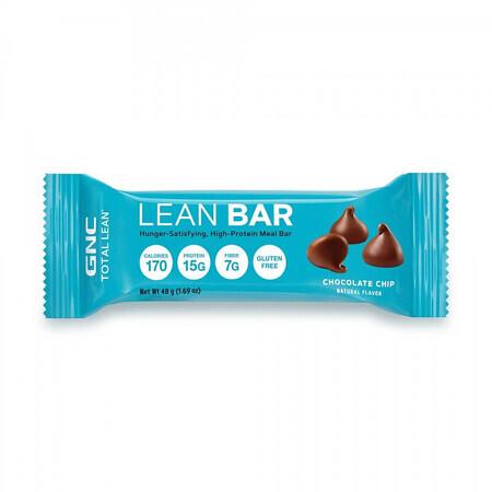 Barre protéinée Total Lean à saveur de pépites de chocolat 496860, 48 g, GNC