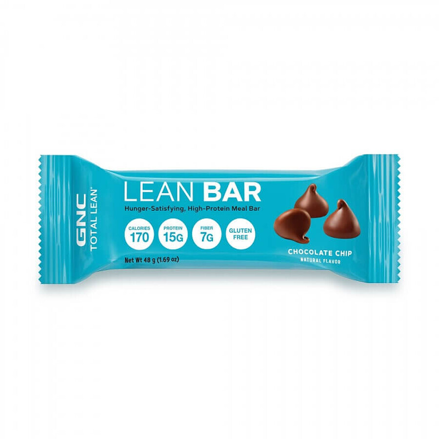 Total Lean Barrita de proteínas con sabor a chocolate 496860, 48 g, GNC