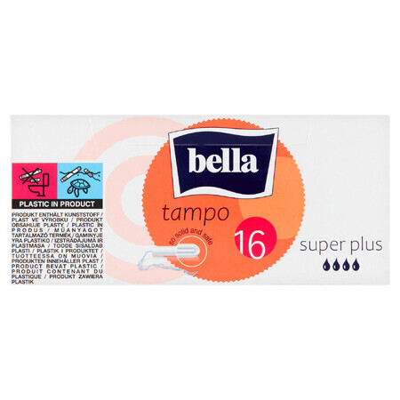 Bella Tampo, sanitary pads with easy twist, Super Plus, 16 pcs.