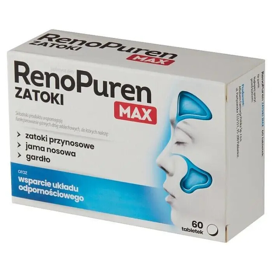 RenoPuren Zatoki Max, 60 tablets