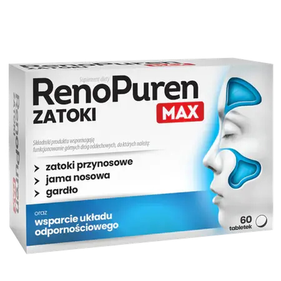 RenoPuren Zatoki Max, 60 tablets