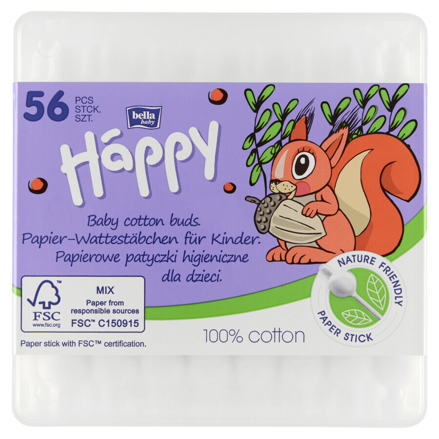 Bella Baby Happy, Papierhandtücher für Babies, 56 Stück