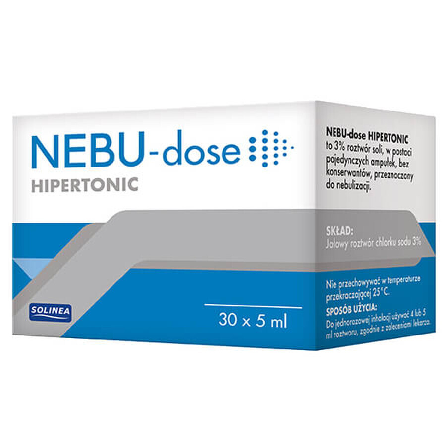 Nebu-Dose Hipertonic, 3% solución para nebulización, 5 ml x 30 ampollas