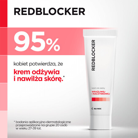 Redblocker, Capillary skin cream, Night cream, 50 ml