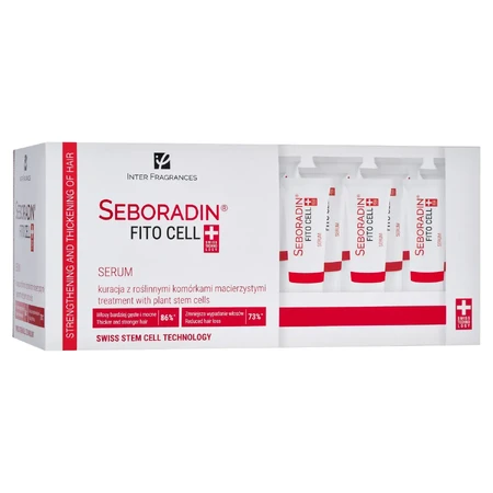 Ser de stimulare a creșterii părului Seboradin FitoCell, 15 fiole x 6 g, Inter Fragrances