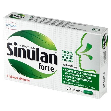 Sinulan Forte, 30 comprimidos