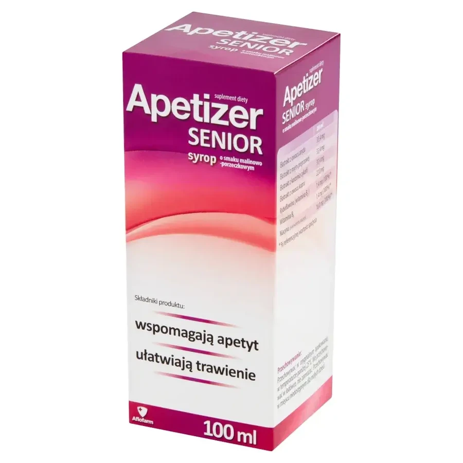 Appetizer Senior, syrup, raspberry and currant flavor, 100 ml