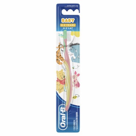 Oral-B Baby, cepillo de dientes infantil, 0-2 años, suave, 1 pieza