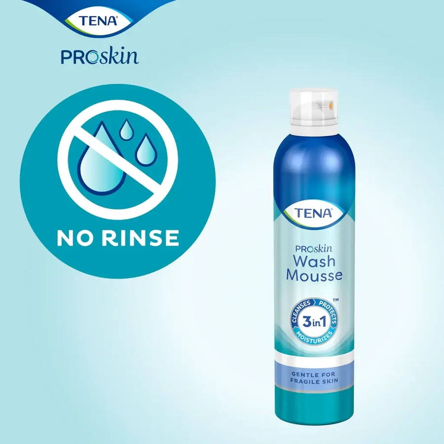 Tena Wash Mousse, espuma de lavado, 400 ml