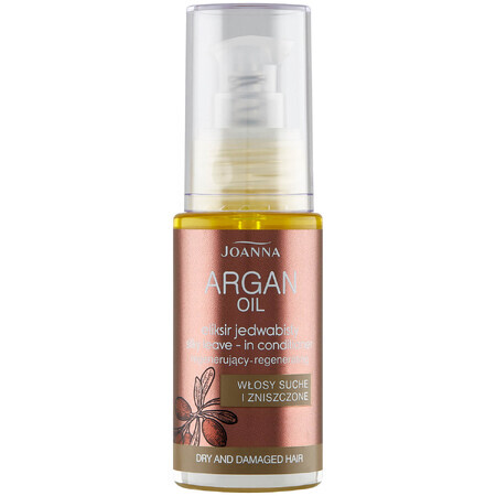 Joanna Aceite de Argán, elixir sedoso regenerador, cabello seco y dañado, 30 ml