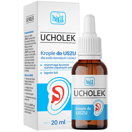 Ucholek, gotas óticas, 20 ml