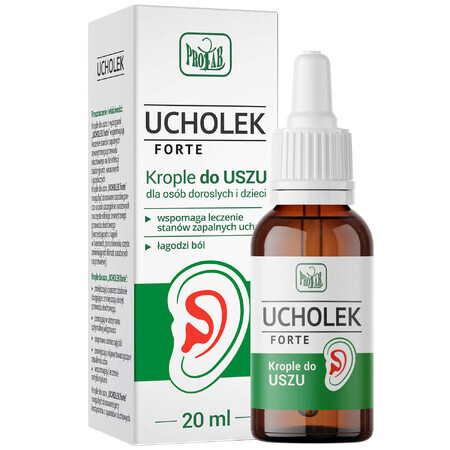 Ucholek Forte, gotas óticas, 20 ml