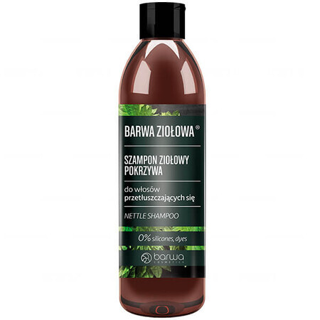 Barwa Herbal Ortiga, champú a base de hierbas para cabello graso, 250 ml