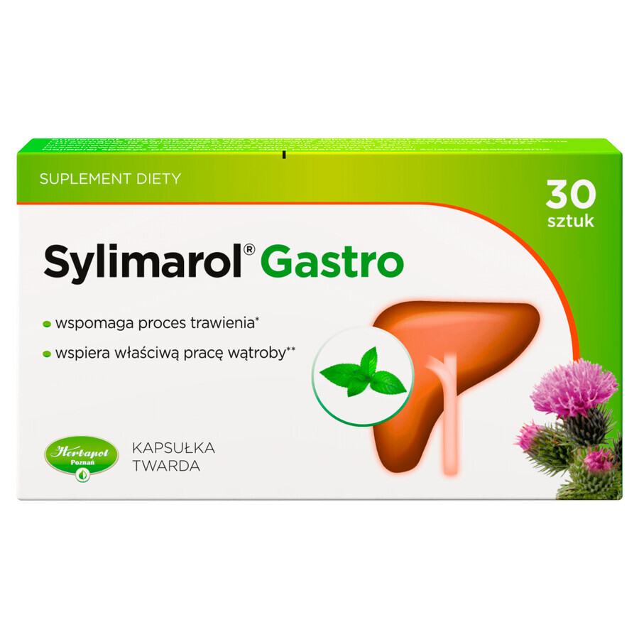 Herbapol Sylimarol Gastro, 30 cápsulas duras