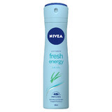 Nivea, spray antitranspirante, Energy Fresh, 150 ml