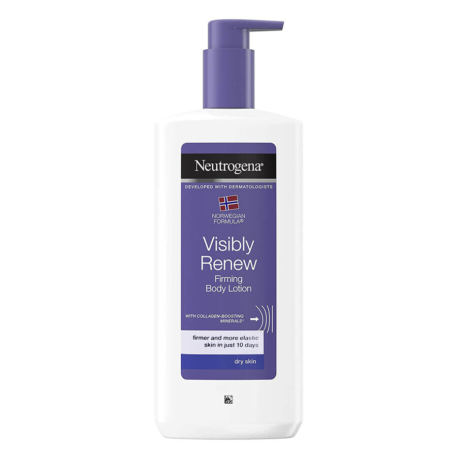 Neutrogena Fórmula Noruega Visibly Renew, emulsión corporal con minerales, piel seca, 400 ml