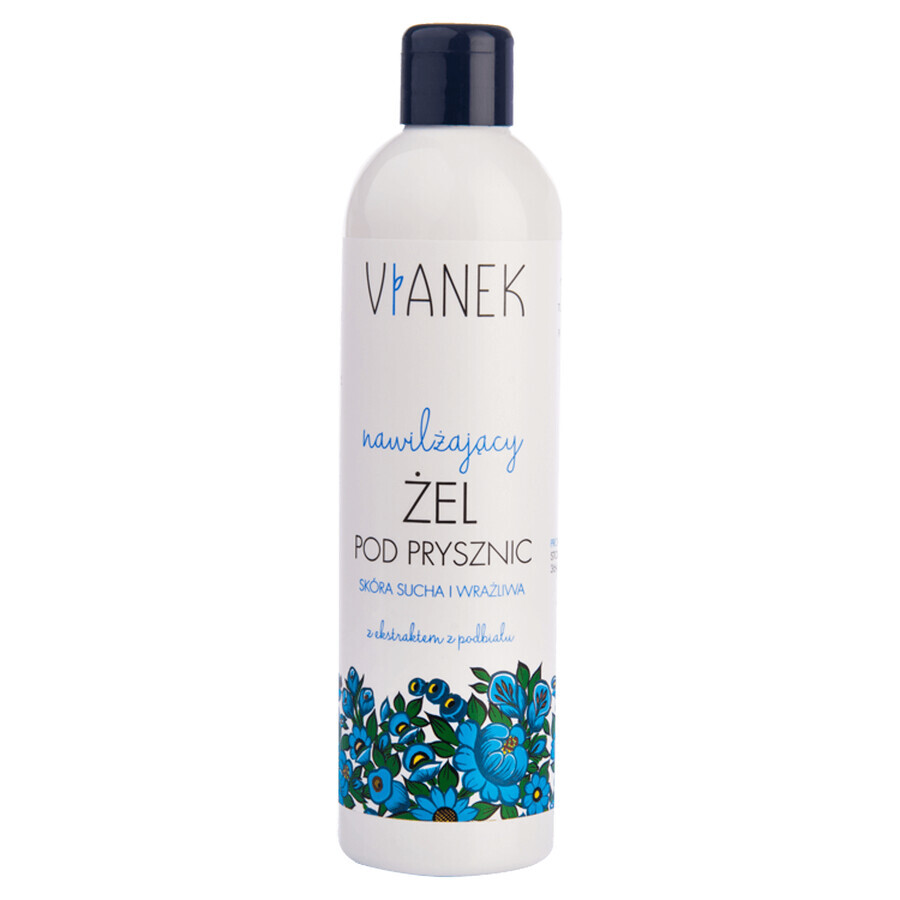 Vianek, Moisturizing shower gel with sea buckthorn extract, dry and sensitive skin, 300 ml