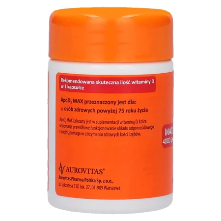 ApoD3 Max 4000 IE, 60 capsules