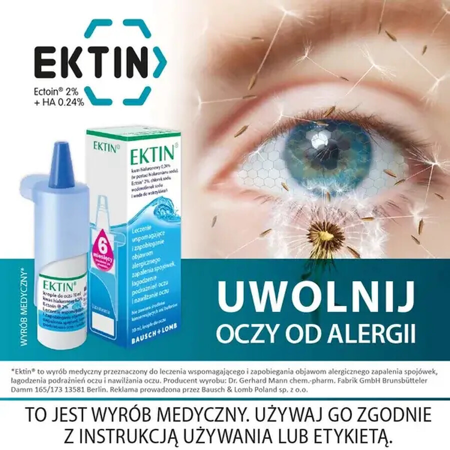 Ektin, eye drops, solution, 10 ml