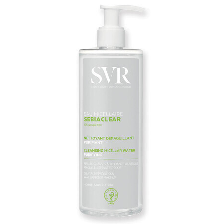 SVR Sebiaclear Eau Micellaire, Loción micelar, 400 ml