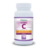 MyVita Vitamina C 1000 mg, biflavonoides cítricos, extracto de rosa mosqueta, 100 comprimidos