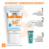 Pharmaceris S, crema facial segura para niños desde el nacimiento, FPS 50+, 50 ml