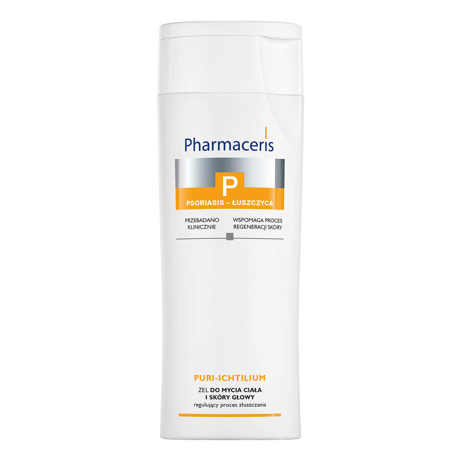 Pharmaceris P Puri Ichtilium, gel limpiador cuerpo y cuero cabelludo, 250 ml