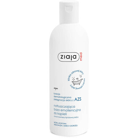 Ziaja Med Tratamiento Dermatológico para AD, base de baño emoliente aceitosa, 270 ml