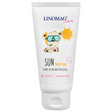 Linomag Emolients Sun, protector solar para bebés y niños a partir de 6 meses, FPS 50, 50 ml