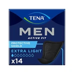 Tena Men Active Fit, plantillas anatómicas para hombre, Extra Light Negro, 14 pzas