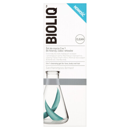 Bioliq Clean, gel lavante para cara, cuerpo y cabello, 180 ml