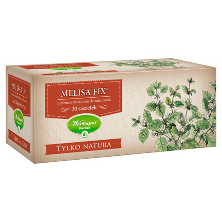 Herbapol Only Nature Melissa Fix, hierbas para colar, 2 g x 30 bolsitas